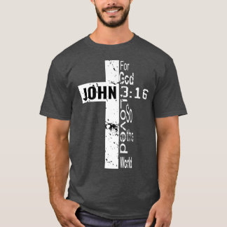 For God So Loved The World Vintage Cross Premium T-Shirt