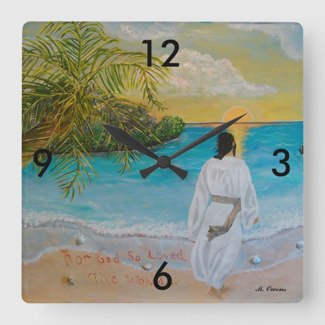 For God So Loved The World Wall Clock (Front)