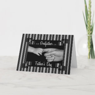 for Godfather on Father's Day Stripes Card