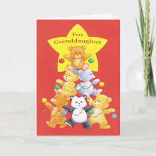 For Granddaughter Holiday Card