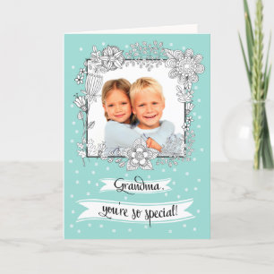 For Grandma on Mother's Day. Custom Photo Card