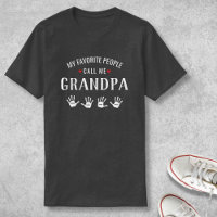 For Grandpa with 4 Grandkids Names Personalised