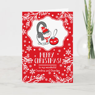 For Grandparents at Christmas Custom Holiday Card