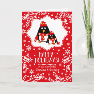 For Grandparents at Christmas Custom Holiday Card