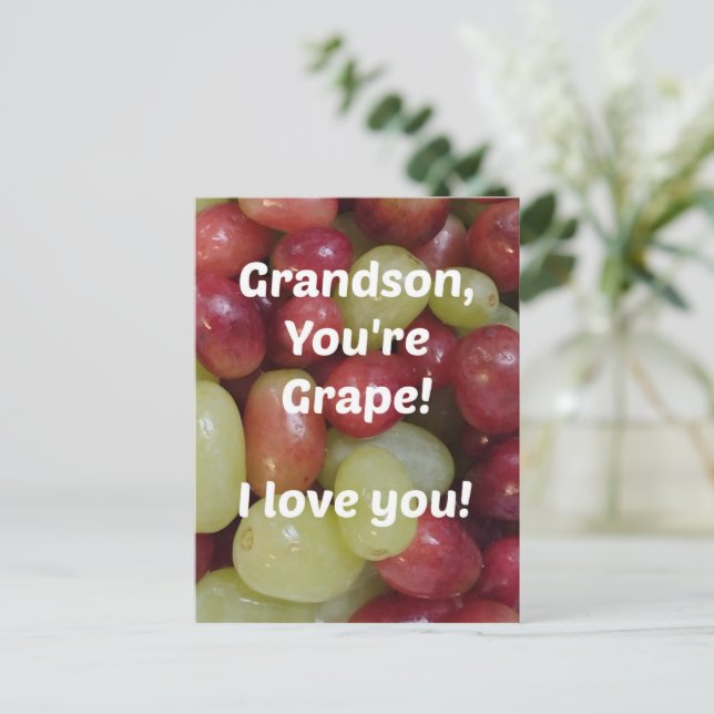 For Grandson Postcard (Standing Front)