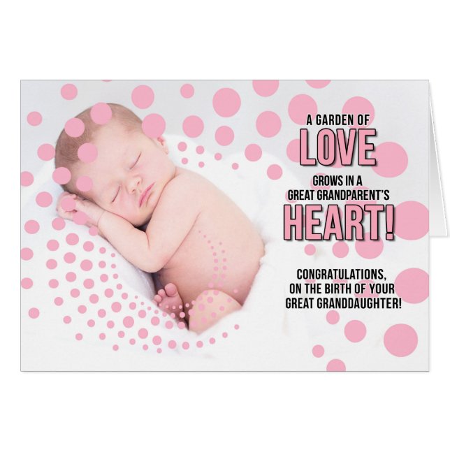 for Great Grandparents New Great Granddaughter (Front Horizontal)