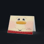 For Great Niece Christmas Happy Snowman Face Holiday Card<br><div class="desc">Send a sweet Christmas greeting to a young Great Niece with this adorable close up of a happy Snowman face. Partial graphic courtesy of Trina Clark.</div>