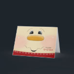 For Great Niece Christmas Happy Snowman Face Holiday Card<br><div class="desc">Send a sweet Christmas greeting to a young Great Niece with this adorable close up of a happy Snowman face. Partial graphic courtesy of Trina Clark.</div>