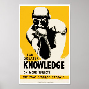 For Greater Knowledge Poster