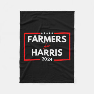 For Harris 2024 Presidential Election Vote Kamala  Fleece Blanket