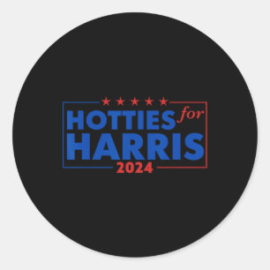 For Harris 24 Hotties For Harris 2024 Tee 2 Classic Round Sticker