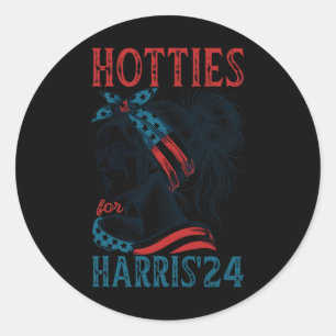 For Harris 24 Presidential Election Supporters Classic Round Sticker