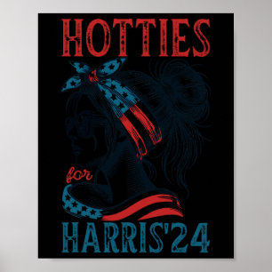 For Harris 24 Presidential Election Supporters Poster