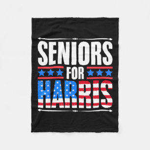For Harris Usa Female President Kamala Harris 2024 Fleece Blanket