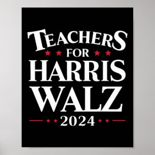 For Harris Walz 2024 Shirt Kamala Tim Waltz  Poster