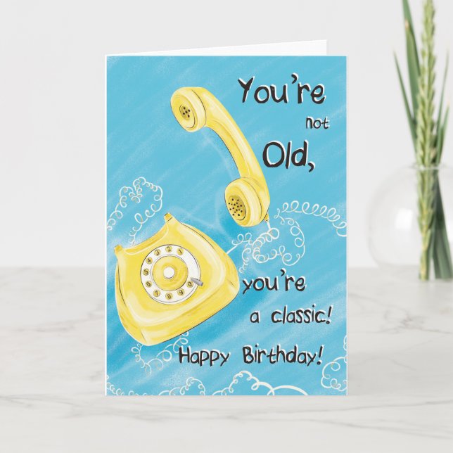 For Her Fun Classic Telephone Birthday Card (Front)