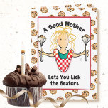 For Her Funny Mother Mom Happy Birthday   Card<br><div class="desc">Want a card that's funny and classy for your mother's birthday?  Personalize the inside message as you like!</div>