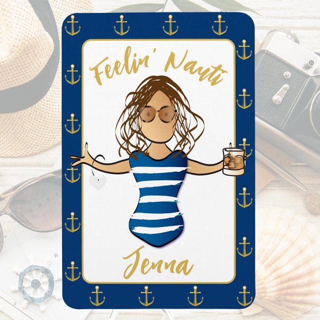 For Her Girls Trip Funny Travel Cruise Door Magnet (Creator Uploaded)