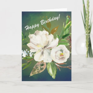 FOR HER Happy Birthday with lovely flowers Card