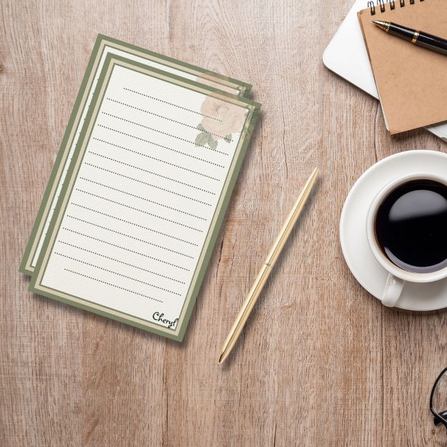 For Her Rustic Floral Stationery (Creator Uploaded)