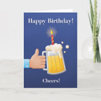 For Him Fun Beer Birthday Card