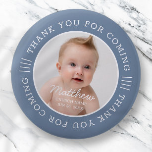 For Him Holy Baptism Thank You For Coming Photo 6 Cm Round Badge