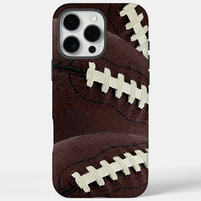 For Him Modern Graphic Football Case-Mate iPhone Case (Back)