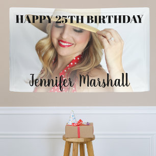 For Him or Her   Photo Birthday Banner