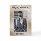 For Him Photo Happy Birthday Wishes Biege