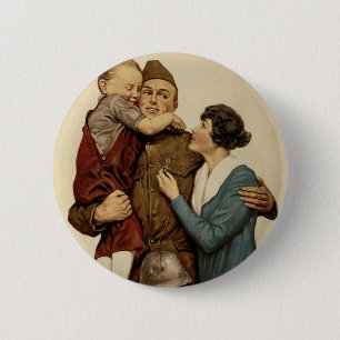 For Home and Country 6 Cm Round Badge