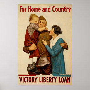 For Home and Country Victory Liberty Loan Poster
