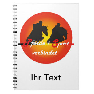 For horses and equestrian sports lover note notebook
