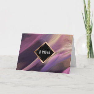 For Husband on Father's Day Abstract Painting Card