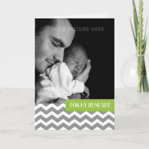 For Husband on Father's Day Custom Photo Card