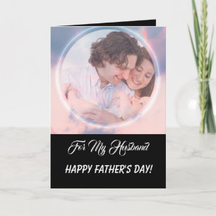For Husband on Father's Day Custom Photo Holiday Card