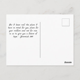 For I Know the Plans I Have For You Postcard
