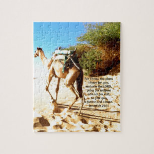 For I know the plans I have ....  Jeremiah 29:11 Jigsaw Puzzle