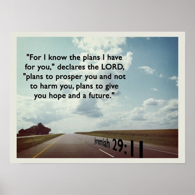 For I know the plans... Poster (Front)