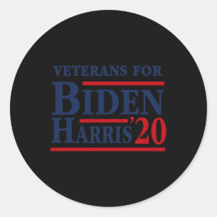 For Joe Biden Kamala Harris 2020 Election Classic Round Sticker