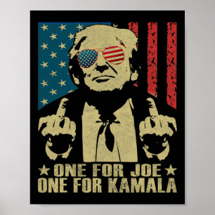 For Joe One For Kamala Funny Trump 2024 Poster