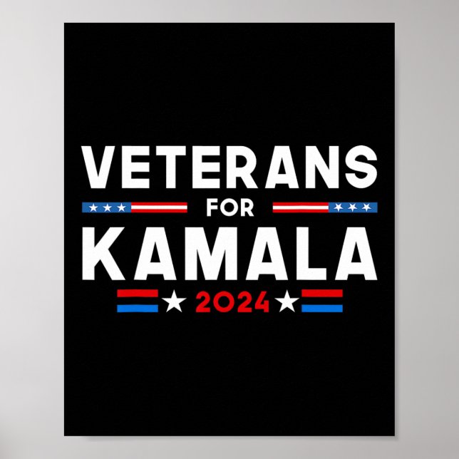 For Kamala American Flag Kamala-harris Supporter  Poster (Front)