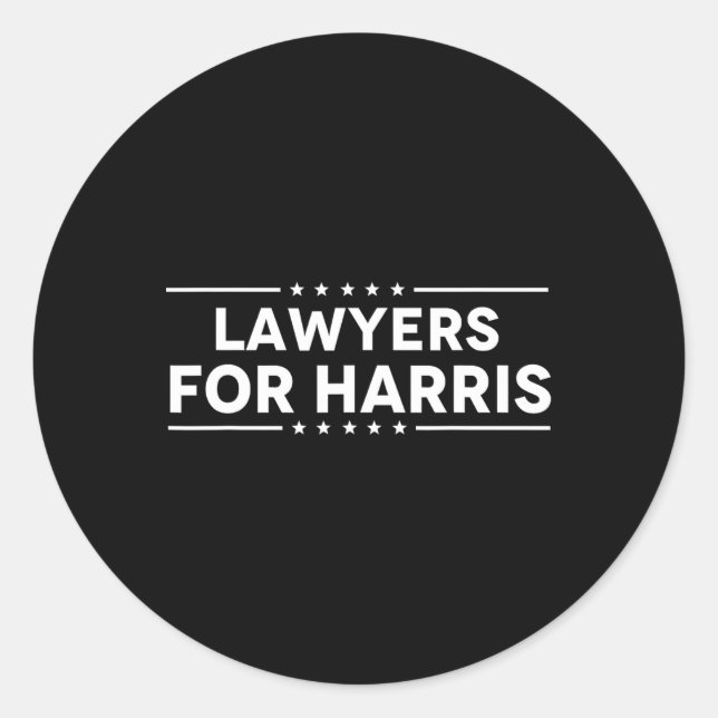 For Kamala Harris 2024  Classic Round Sticker (Front)