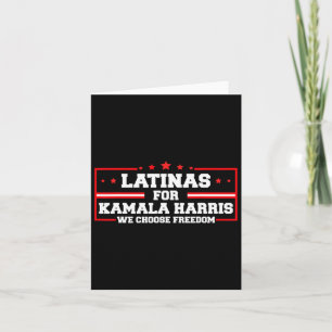 For Kamala Harris 2024 We Choose Freedom 2 Card