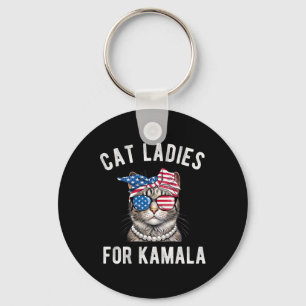 For Kamala Harris Cat Ladies Usa 2024 Womens  Key Ring
