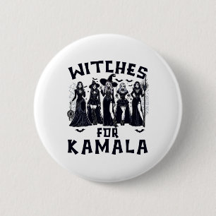 For Kamala Harris Election 2024 Halloween 6 Cm Round Badge