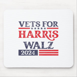 For Kamala Harris Tim Walz Veterans For Harris Mouse Pad
