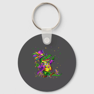 For Kids Mardi Gras Alligator Mens Youth Key Ring