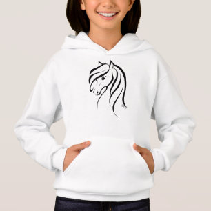 For Kids - Pretty Horse Girl's Cute Pink Sweater