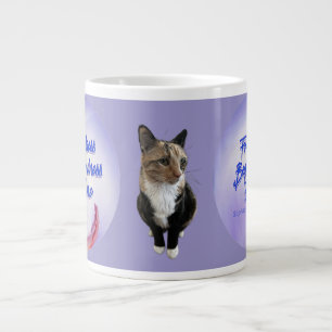 For Kindness Begets Kindness Evermore w Cat Large Coffee Mug