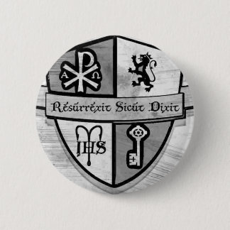 For King and Country Black and White Logo 6 Cm Round Badge